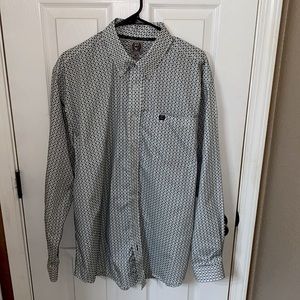 Men’s Cinch Long Sleeve Button-up Drees Shirt